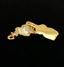 14KGF abalone mother of pearl charm, SKU# M1043