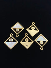 14KGF abalone mother of pearl charm, SKU# M1047