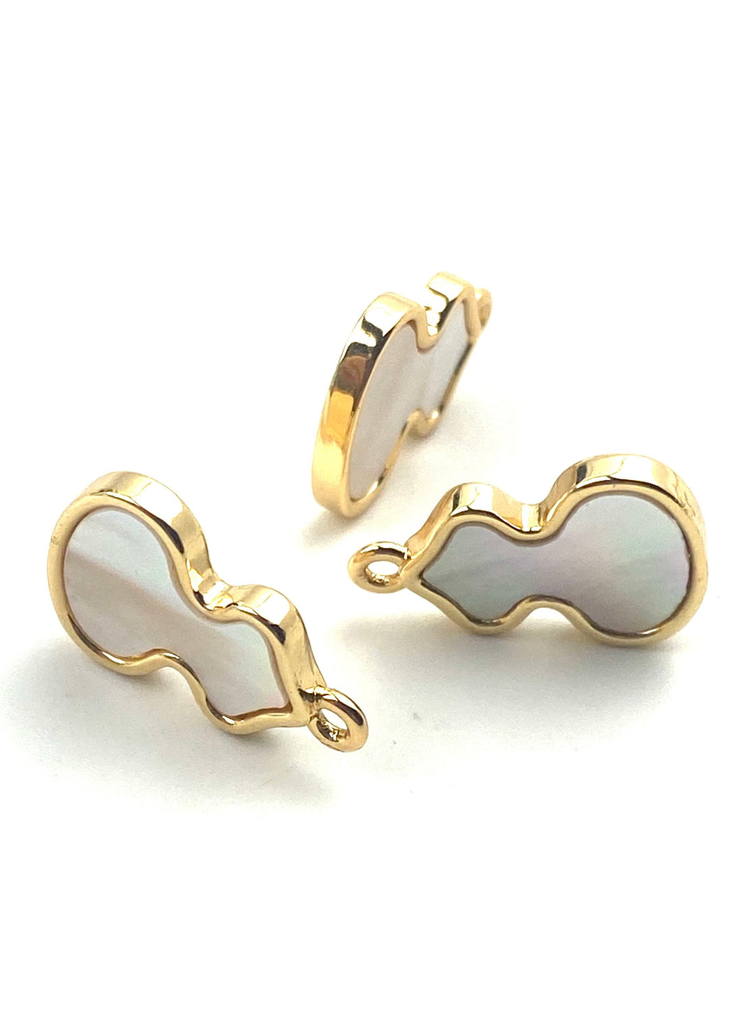14KGF abalone mother of pearl charm, SKU# M1065