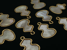 14KGF abalone mother of pearl charm, SKU# M1065