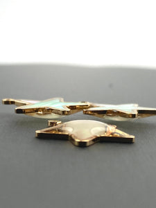 14KGF star abalone mother of pearl charm, SKU# M1059
