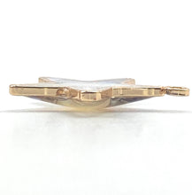 14KGF star abalone mother of pearl charm, SKU#M1060