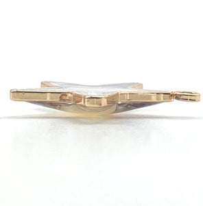 14KGF star abalone mother of pearl charm, SKU#M1060