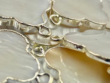 Sterling silver abalone mother of pearl double ring, SKU# M313