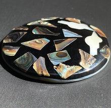 Circle abalone mother of pearl bead, SKU#M827