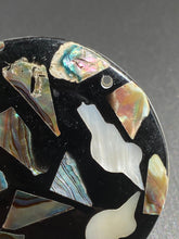 Circle abalone mother of pearl bead, SKU#M827