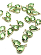 Teardrop Crystal Charm, Sku#1075-2