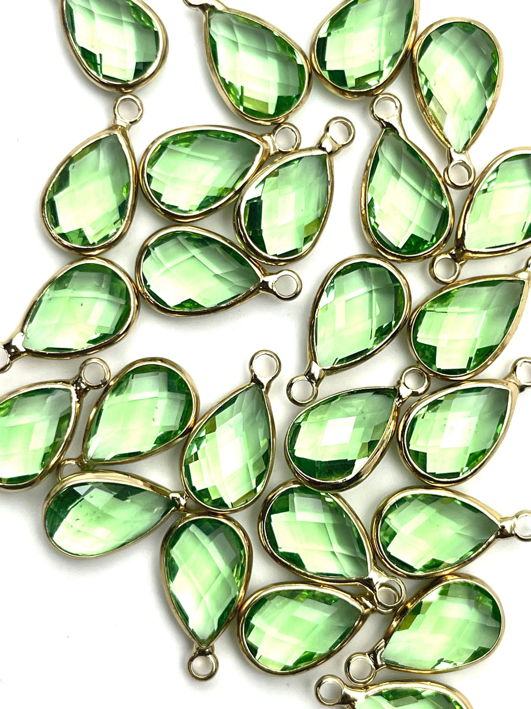 Teardrop Crystal Charm, Sku#1075-2