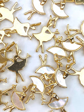 Gorgeous Gold Plated Mother of Pearl Ballerina Charm