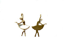 Gorgeous Gold Plated Mother of Pearl Ballerina Charm