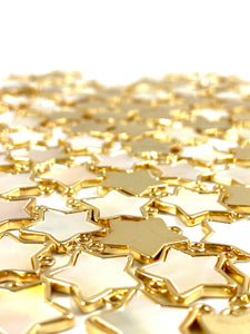 Gold Plated Star Mother of Pearl Charm