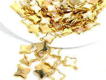 Beautiful Gold Plated Diamond Star Mother of Pearl Charm