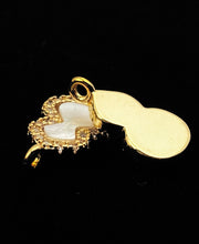 Stunning 14KGF mother of pearl abalone charm, SKU#M1060