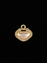 14KGF abalone mother of pearl charm, SKU# M1058