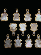 14KGF abalone mother of pearl charm, SKU# M1043