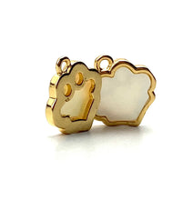 14KGF abalone mother of pearl charm, SKU#M1057