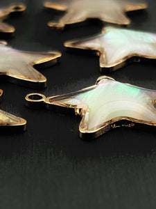 14KGF star abalone mother of pearl charm, SKU# M1059