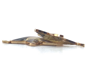 14KGF star abalone mother of pearl charm, SKU#M1060