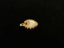 14KGF abalone mother of pearl charm, SKU# M1050