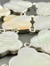 Sterling silver abalone mother of pearl double ring, SKU# M313