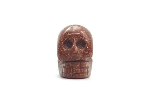 Skull Carved Stone Beads, Sku#M1216-2