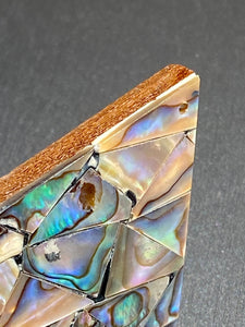 Diamond shaped abalone mother of pearl bead, SKU#M789