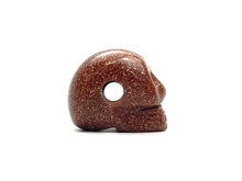 Skull Carved Stone Beads, Sku#M1216-2