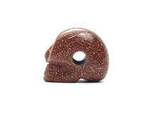 Skull Carved Stone Beads, Sku#M1216-2