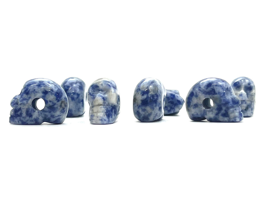 Skull Carved Stone Beads, Sku#M1216-10