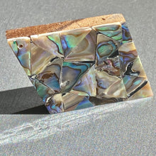 Diamond shaped abalone mother of pearl bead, SKU#M789
