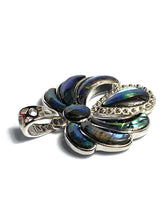 Beautiful abalone mother of pearl pendant, sterling silver, SKU#M911