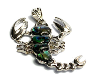 Stunning scorpion abalone mother of pearl pendant, SKU# M986