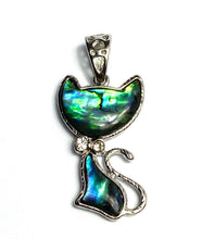 Cat abalone mother of pearl pendant, SKU#M892