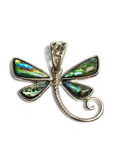 Dragonfly abalone mother of pearl pendant, SKU#M983