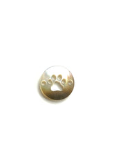 Mother of Pearl Paw Print Bead