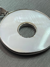 Stunning abalone mother of pearl pendant, sterling silver, SKU#M888