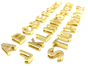 Good Plated Initial/Letter Charm, Sku#M1281