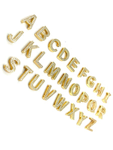 Good Plated Initial/Letter Charm, Sku#M1281