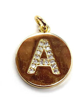 Gold Plated Initial/Letter Charm, Sku#M1282