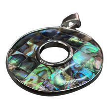 Stunning abalone mother of pearl pendant, sterling silver, SKU#M888