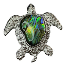 Stunning turtle abalone mother of pearl pendant, Sterling silver, SKU#M8889