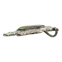 Stunning turtle abalone mother of pearl pendant, Sterling silver, SKU#M8889