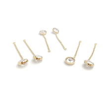 6.0mm Cubic Zirconia Bezel Chain Drop