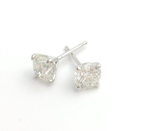 1.20 CTW Diamond 14k Gold Stud Earrings