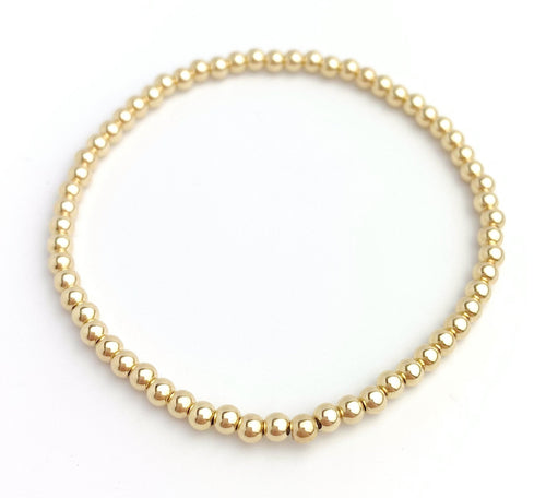 14k Gold Filled Beaded Bracelet