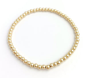 14k Gold Filled Beaded Bracelet