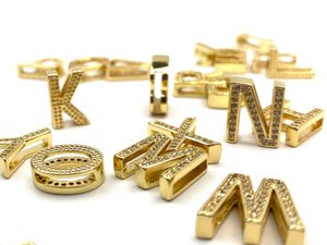 Good Plated Initial/Letter Charm, Sku#M1281