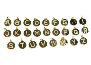 Gold Plated Initial/Letter Charm, Sku#M1282