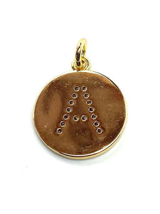 Gold Plated Initial/Letter Charm, Sku#M1282