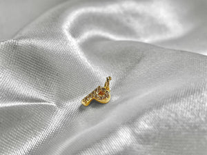 Mini 14K gold plated letter charms, SKU# M1293